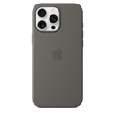 Apple iPhone 16 Pro Max Silikon Case mit MagSafe, steingrau