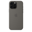 Apple iPhone 16 Pro Max Silikon Case mit MagSafe, steingrau