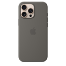 Apple iPhone 16 Pro Max Silikon Case mit MagSafe, steingrau