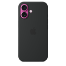 Apple iPhone 16 Silikon Case mit MagSafe, schwarz