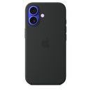 Apple iPhone 16 Silikon Case mit MagSafe, schwarz