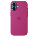 Apple iPhone 16 Silikon Case mit MagSafe, fuchsia