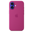 Apple iPhone 16 Silikon Case mit MagSafe, fuchsia