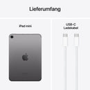 iPad mini Wi-Fi + Cellular, 256GB, space grau, 8,3 Zoll (7. Gen.)