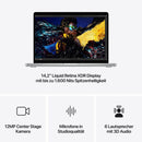 MacBook Pro 14 Zoll mit M4 Pro Chip, 12-Core CPU und 16-Core GPU, 24GB, 512GB SSD, silber