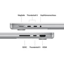 MacBook Pro 14 Zoll mit M4 Pro Chip, 12-Core CPU und 16-Core GPU, 24GB, 512GB SSD, silber