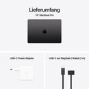 MacBook Pro 14 Zoll mit M4 Pro Chip, 12-Core CPU und 16-Core GPU, 24GB, 512GB SSD, space schwarz