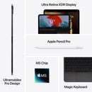 iPad Pro 13 Zoll Wi-Fi mit Standardglas, 1TB, Silber