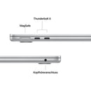 MacBook Air 13 Zoll mit M5 chip, 10-core CPU und 10-core GPU, 16GB, 1TB SSD, Silber