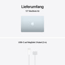 MacBook Air 13 Zoll mit M5 chip, 10-core CPU und 10-core GPU, 24GB, 1TB SSD, Himmelblau