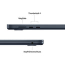 MacBook Air 15 Zoll mit M5 chip, 10-core CPU und 10-core GPU, 24GB, 1TB SSD, Mitternacht