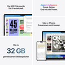 MacBook Air 15 Zoll mit M5 chip, 10-core CPU und 10-core GPU, 16GB, 1TB SSD, Mitternacht