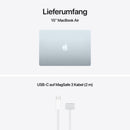 MacBook Air 15 Zoll mit M5 chip, 10-core CPU und 10-core GPU, 16GB, 512GB SSD, Himmelblau