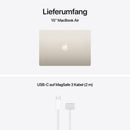 MacBook Air 15 Zoll mit M5 chip, 10-core CPU und 10-core GPU, 24GB, 1TB SSD, Polarstern
