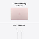 MacBook Neo 13 Zoll mit A18 Pro chip, 6-core CPU und 5-core GPU, 8GB, 256GB SSD, Blush