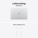 MacBook Neo 13 Zoll mit A18 Pro chip, 6-core CPU und 5-core GPU, 8GB, 512GB SSD, Touch ID, Silber