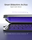 Inateck Super-leichte Tastatur-Hülle für iPad Air 11-Zoll (M3/M2, 2025/2024), iPad Air 10,9-Zoll (5/4), iPad 10. Gen, iPad Pro 11-Zoll (4/3/2/1), schwarz, deutsch