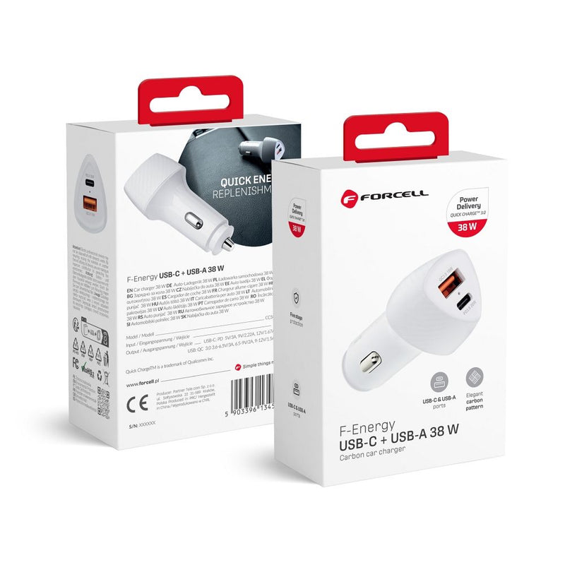 KFZ Adapter mit USB + Type C Anschluss