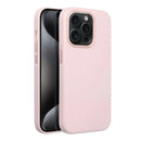 Leather Mag Cover für das Apple iPhone 15 Pro in pink