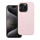 Leather Mag Cover für das Apple iPhone 15 Pro in pink