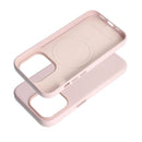 Leather Mag Cover für das Apple iPhone 15 Pro in pink