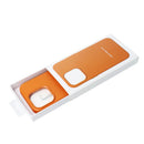 Leder Mag Cover für Apple iPhone 15 in Orange