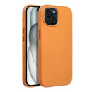 Leder Mag Cover für Apple iPhone 15 in Orange