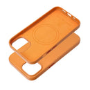 Leder Mag Cover für Apple iPhone 15 in Orange
