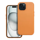 Leder Mag Cover für Apple iPhone 15 in Orange