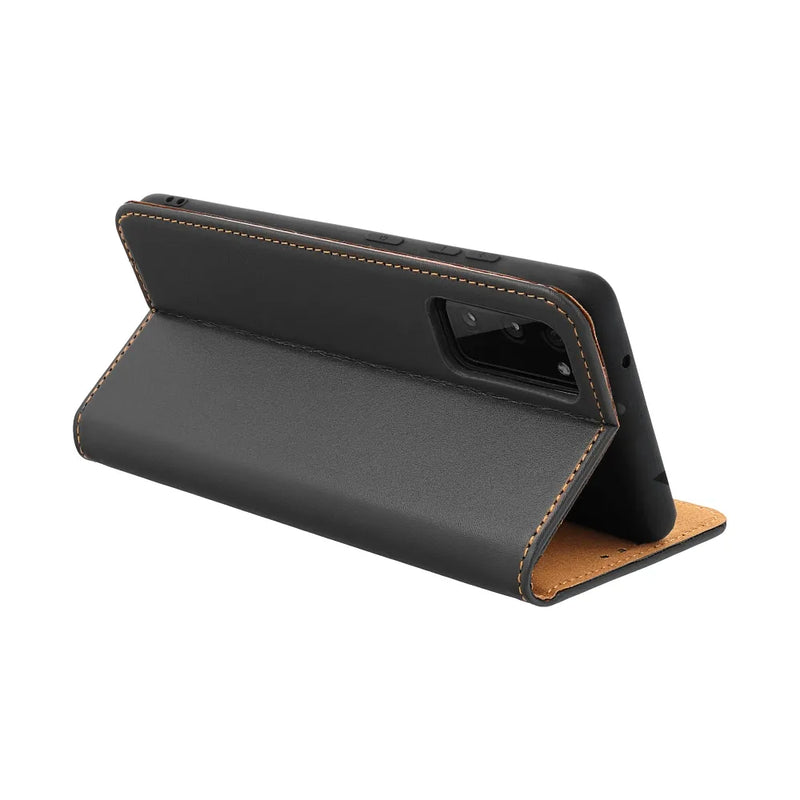 Ledertasche für das Apple iPhone 15 Pro Max in der Farbe schwarz