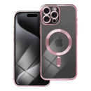 Mag Cover Schutzhülle kompatibel mit MagSafe für Apple iPhone 15 Pro Max - Goldrosa
