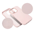 Leather Mag Cover für das Apple iPhone 15 Pro in pink