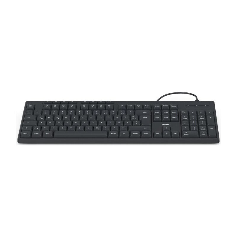 Hama Tastatur-USB CK-200 Schwarz – Die zuverlässige Full-Size-Tastatur für Büro und Home-Office