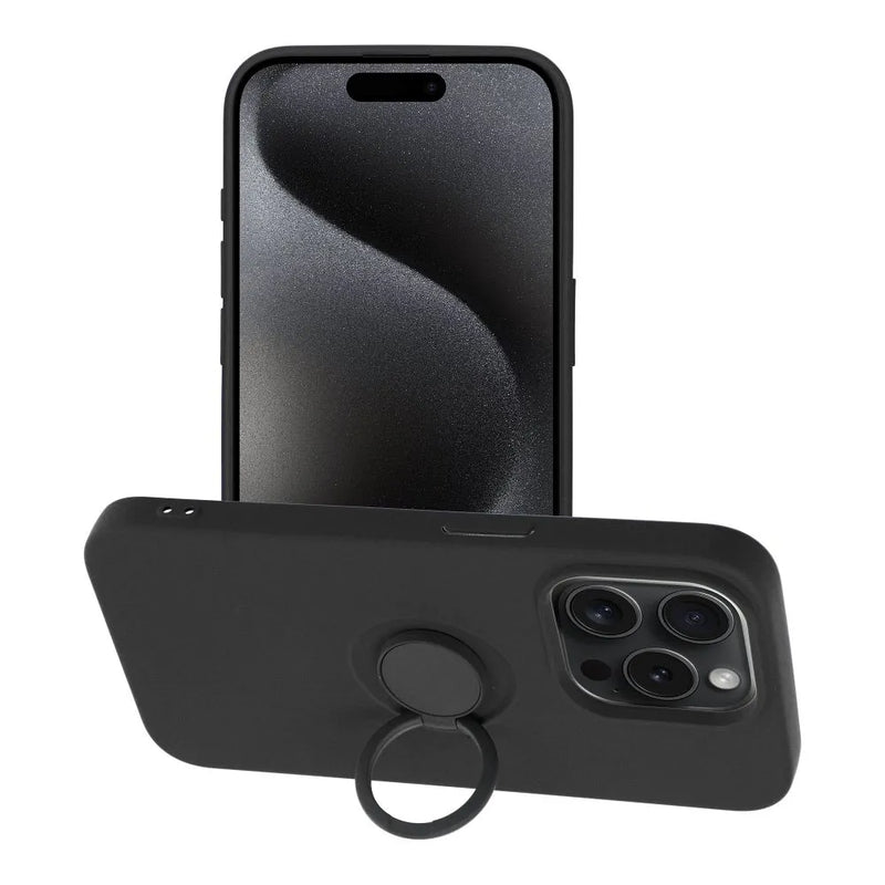 Schutzhülle mit Halterung in schwarz für das Apple iPhone 15 Pro