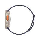 Schwarz-Blaues Lederarmband für Apple Watch 42 / 44 / 45 / 49 mm