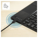 Tablet-Tasche mit Bluetooth-Tastatur für Apple iPad Pro 11 (2024), Schwarz