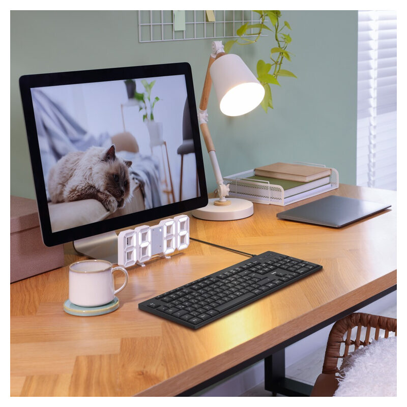 Hama Tastatur-USB CK-200 Schwarz – Die zuverlässige Full-Size-Tastatur für Büro und Home-Office