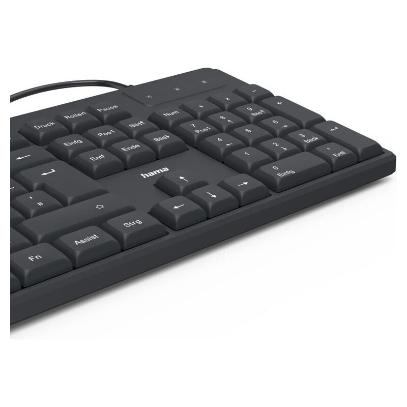 Hama Tastatur-USB CK-200 Schwarz – Die zuverlässige Full-Size-Tastatur für Büro und Home-Office