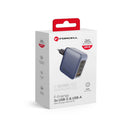 Der FORCELL F-Energy GaN VT-46 ist ein kompakter, leistungsstarker Reiselader, ausgestattet mit drei USB-C-Anschlüssen und einem USB-A-Anschluss. Er bietet dank Power Delivery (PD) und Quick Charge 4.0-Technologie schnelles Aufladen mit bis zu 100 Watt Leistung und ist damit ideal für das Aufladen verschiedener Geräte, einschließlich Laptops. Mit seinem eleganten grauen Design ist dieser Charger eine praktische Ergänzung für die moderne Technikausstattung unterwegs.