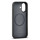 Woolnut Leder Case für iPhone 17 - Schwarz