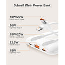 Die Veger C11 Powerbank bietet mit 10.000 mAh und einer Leistung von 22,5 W eine zuverlässige Energiequelle für unterwegs. Mit integrierten USB-C und Lightning-Kabeln sowie Unterstützung für PD und QC3.0 lädt sie Geräte schnell und effizient auf. Ideal für Nutzer, die Flexibilität und Leistung benötigen!