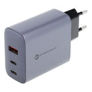 Caricabatterie da viaggio Forcell F-Energy GaN con 2 prese USB C e USB A - 4 A 65 W con funzione PD e Quick Charge 4.0