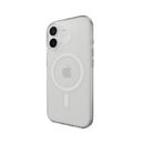 MagEasy iPhone 17 MagSafe Clear Case - weißer Magsafe-Ring