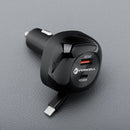Forcell F-Energy Alu Autoladegerät: Der leistungsstarke Dual USB Reiselader bietet Super Fast Charging 2.0, Power Delivery, Quick Charge 4.0 und USB-C-Kabel für effizientes Laden. Ideal für unterwegs!