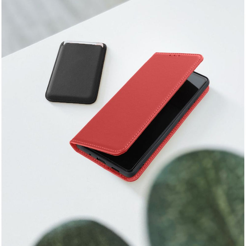 Optimale Schutzhülle für Samsung Galaxy A56: Smart Pro Case verbindet Eleganz mit Funktion. Hochwertige Materialien, verstärkte Nähte und praktische Extras wie ein Fach für Dokumente und präzise Aussparungen. Ideal für Schutz und Komfort!