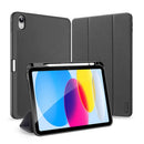 Kaufen Sie die Dux Ducis Domo Hülle für das iPad 10.9 2022. Perfekter Schutz, elegantes Design & Stifthalter. Ideal für Business und Freizeit. Schützt effektiv vor Kratzern und Stößen.