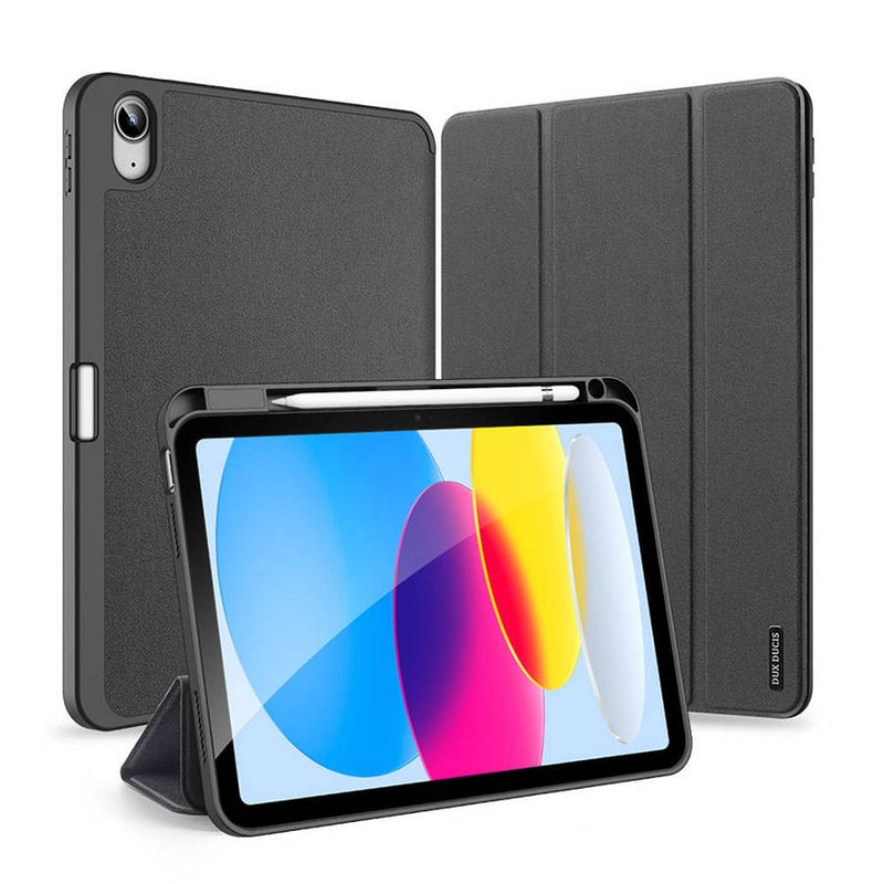Kaufen Sie die Dux Ducis Domo Hülle für das iPad 10.9 2022. Perfekter Schutz, elegantes Design & Stifthalter. Ideal für Business und Freizeit. Schützt effektiv vor Kratzern und Stößen.