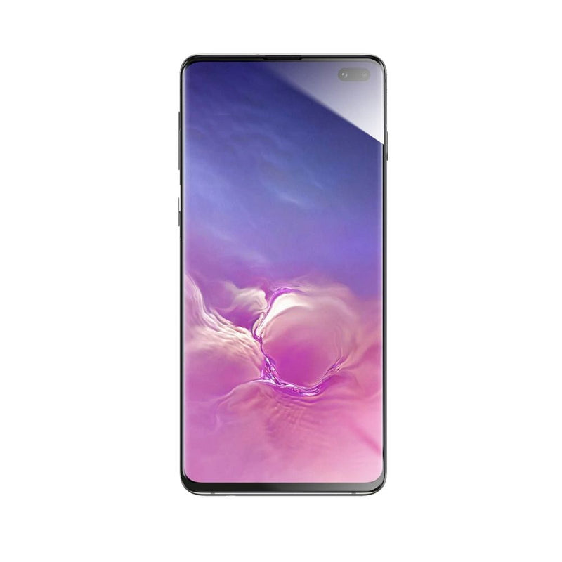 Schützen Sie Ihr Samsung Galaxy S10 Plus mit dem 5D Panzerglas FLEXIBLE PRO von FORCELL. Dieses hochwertige Hybridglas bietet einen kantenübergreifenden Schutz, ist unzerbrechlich und verfügt über eine ölabweisende Beschichtung, um Fingerabdrücke zu minimieren. Die Montage in elegantem Schwarz fügt sich nahtlos in das Design Ihres Smartphones ein.