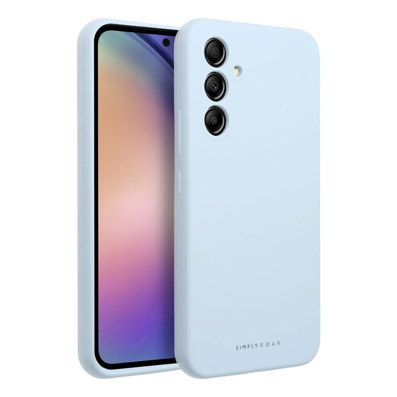 Schützen Sie Ihr Samsung Galaxy A54 optimal mit der Roar Cloud Skin Silicone Hülle. Perfekte Passform, weiches Innenfutter, erhöhte Ränder für Display- und Kameraschutz. Drahtloses Laden möglich. Ideal für maximalen Schutz und Komfort.