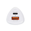 **Dual USB Reiselader FORCELL CARBON**: Schnell und sicher laden! Mit USB-C & USB-Anschluss, unterstützt QC 3.0 und PD 3.0 für effizientes Aufladen. Ideal für Smartphones/Tablets. Sicherheitszertifiziert. Ideal für Unterwegs!